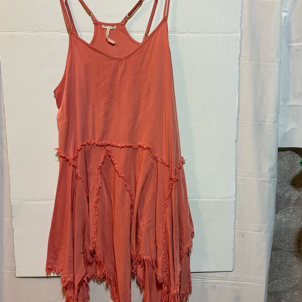 Free People Coral Midi Dress